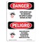 Signmission OSHA Sign, Explosive Gas No Smoking 20 Feet Bilingual, 24in X 18in Decal, 18" W, 24" L, Spanish OS-DS-D-1824-VS-1209 - alternate 1